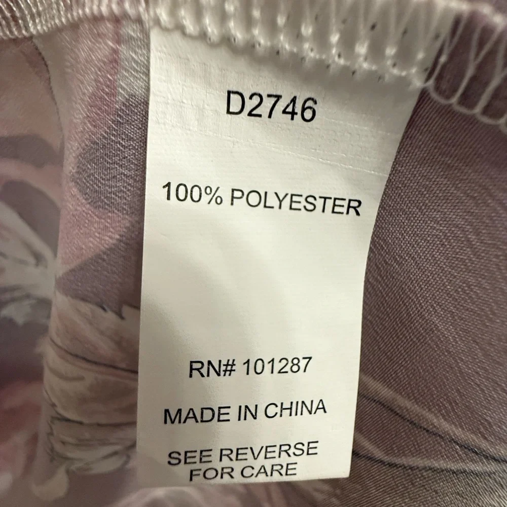 Alexia Admor Mauve Draped Front Floral Dress – No Size Tag (See Measurements) - Picture 6 of 11